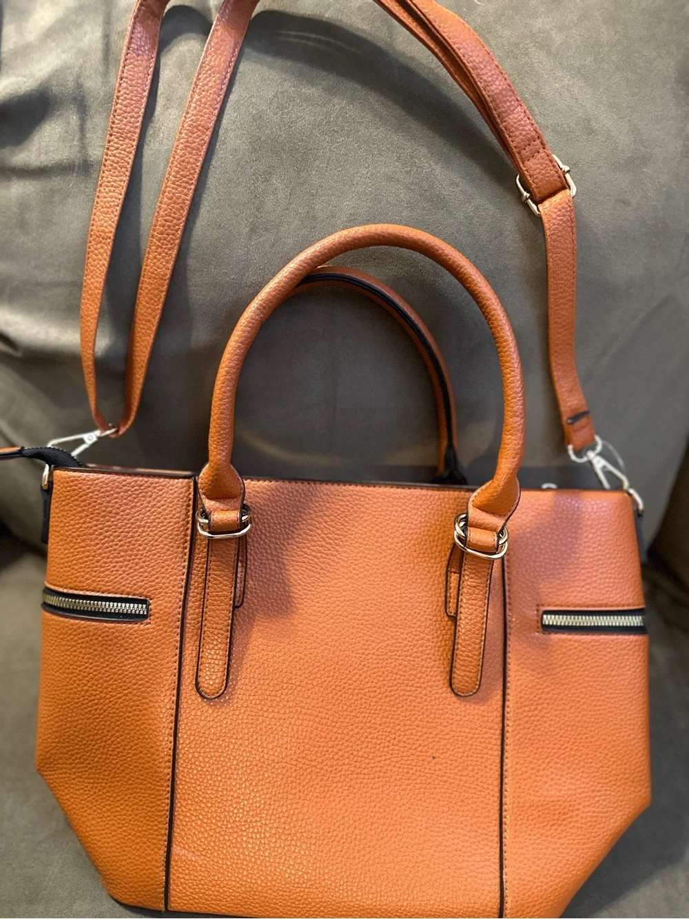 NEW Treviso faux leather bag purse satchel READ DESCRIP